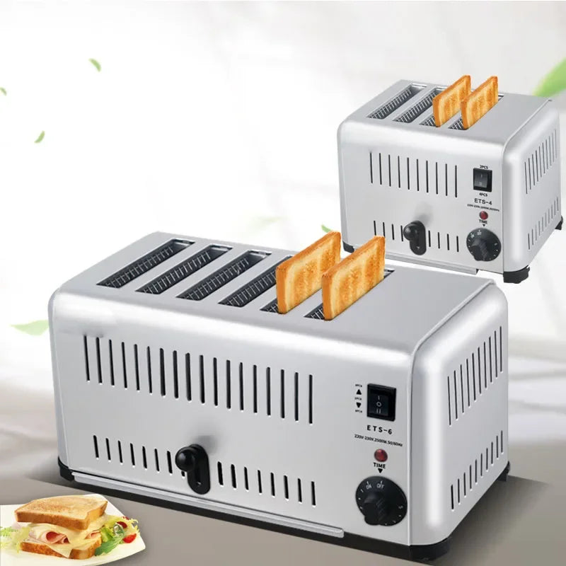 Grille-Pain Électrique 4 Tranches – Puissant & Compact