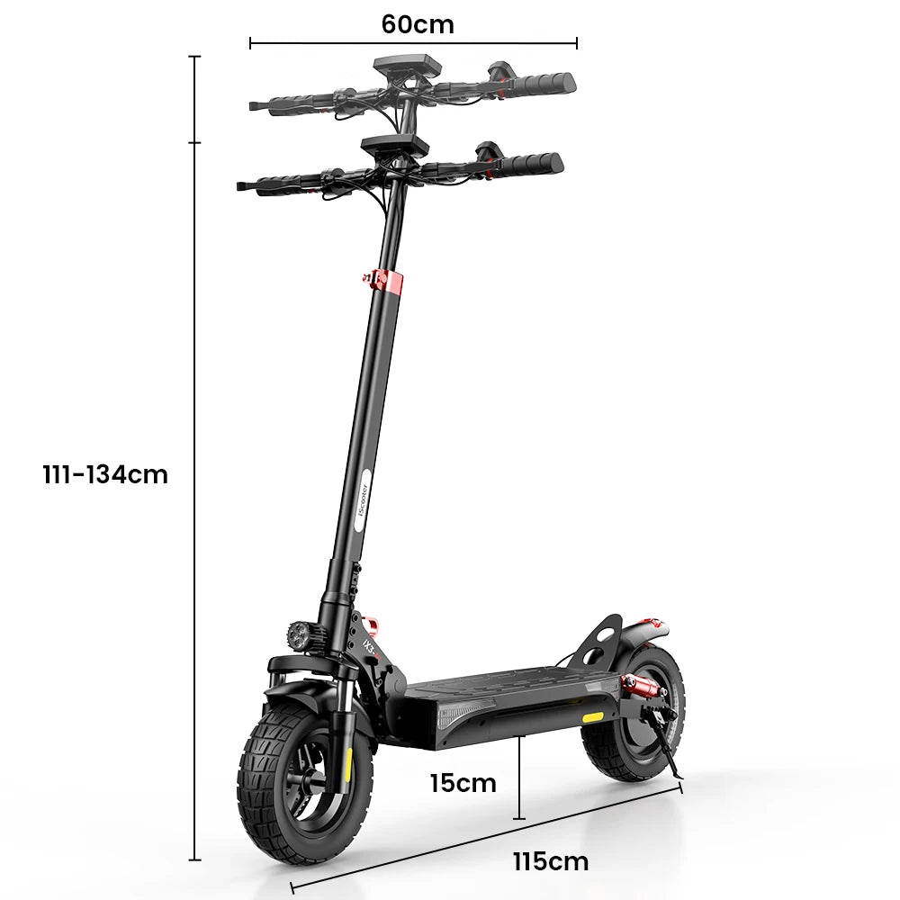 iScooter iX3 – Scooter Électrique Tout-Terrain 800W, 40 km/h, Autonomie 60 km – 10 Pouces