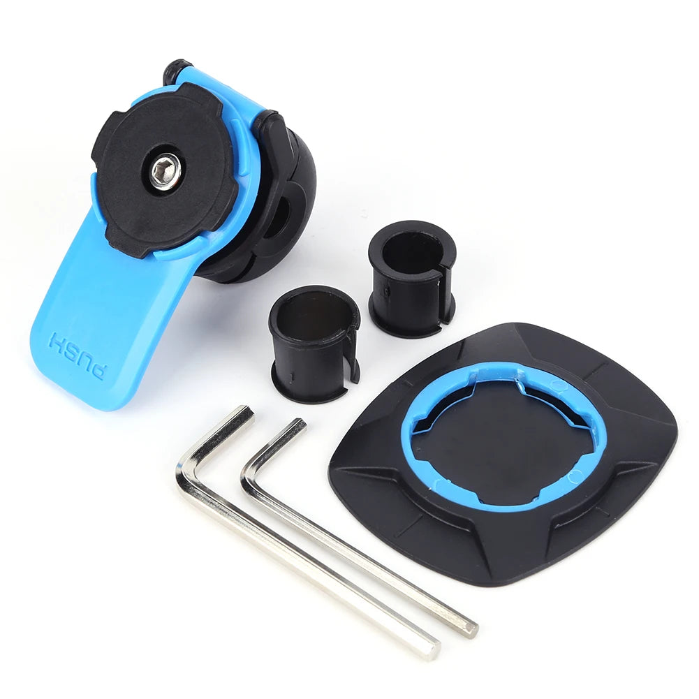 Support Téléphone Vélo Guidon – Amortisseur Antichoc, Universel, Détachable et Facile à Installer (VTT, Moto, Scooter)