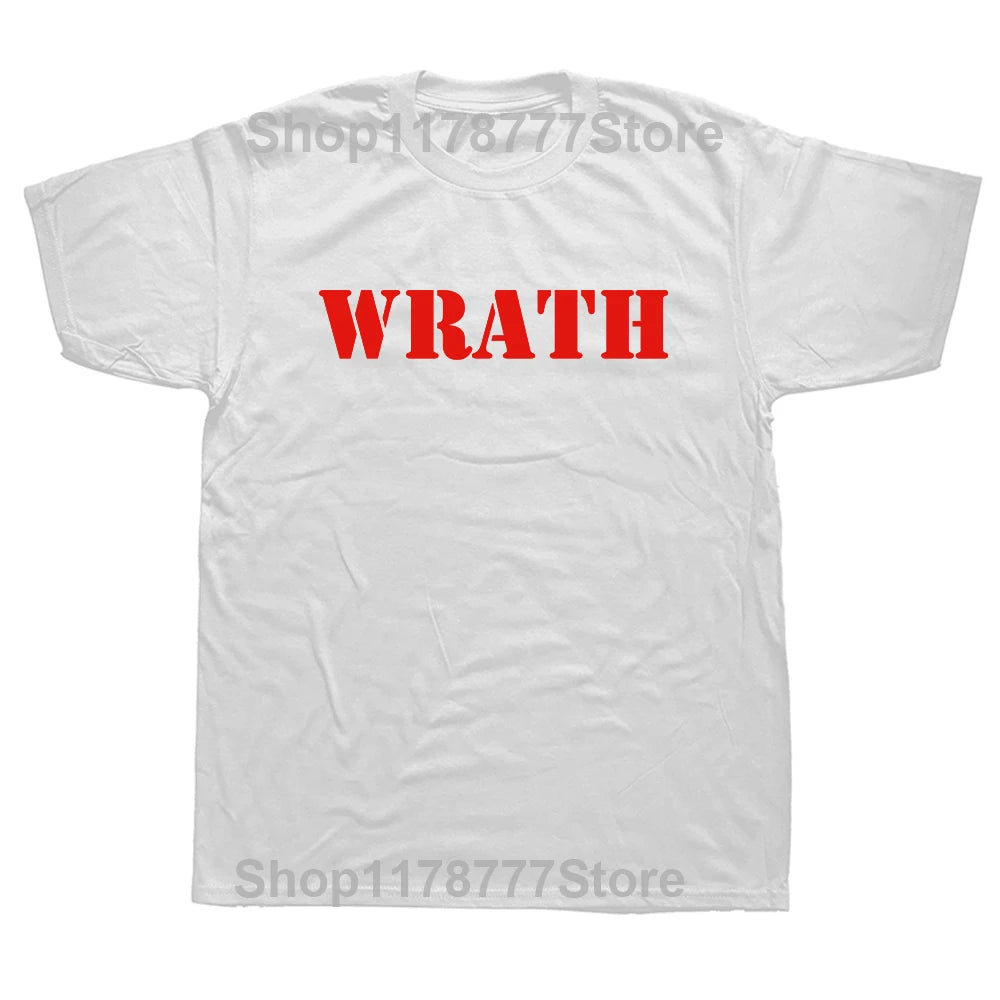 T-shirt WRATH « Sélection Naturelle » – Homme, Coton, Streetwear à Col Rond