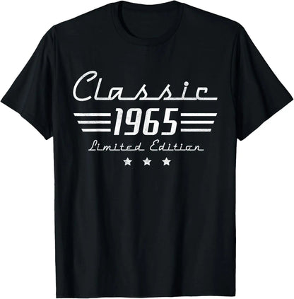 T-shirt Vintage 60 ans – Voiture 1965, Unisexe, Manche Courte, Cadeau Homme