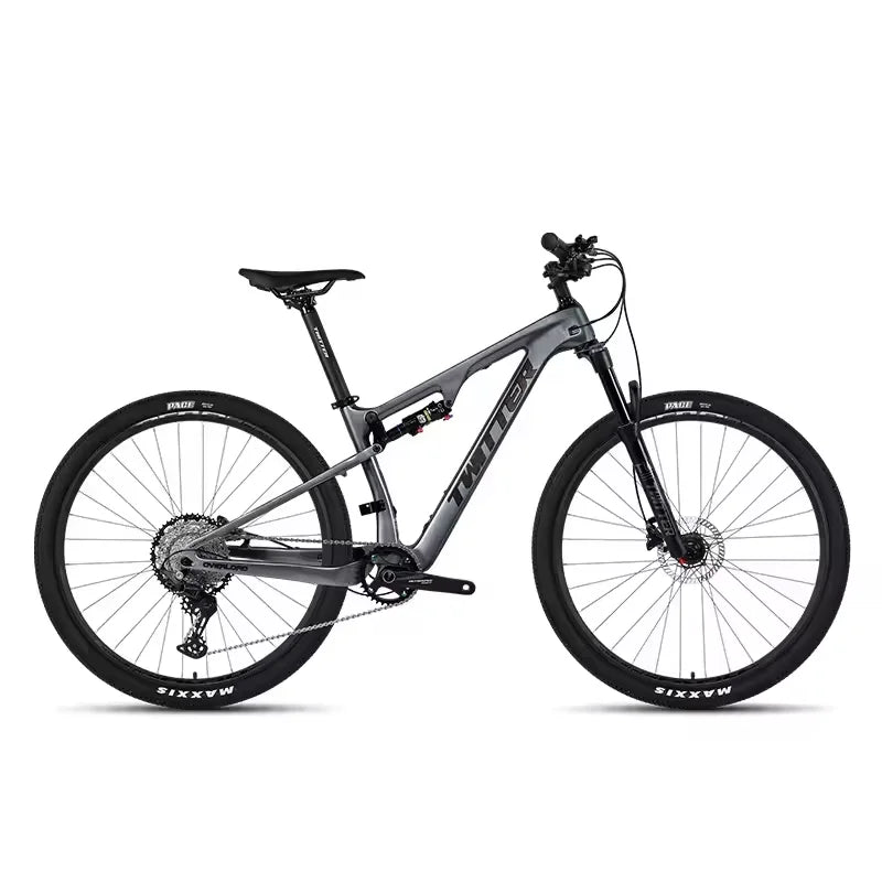 TWITTER VTT à Double Suspension Carbone 29’’ – Shimano DEORE M6100 12S, Vélo Montagne
