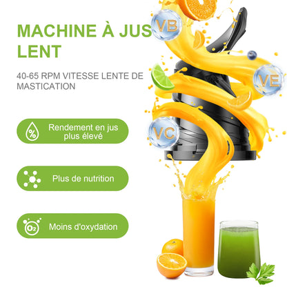 Extracteur de Jus Lent Biolomix SJ-023 – Grande Capacité &amp; Triple Filtre