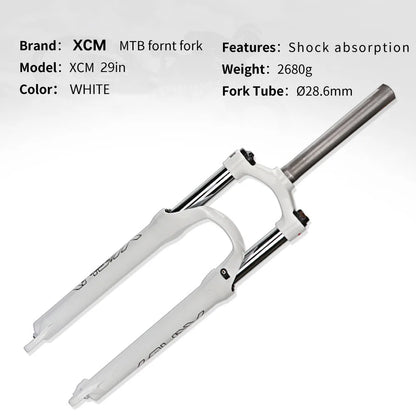 Fourche VTT SUNTOUR XCM – Suspension à ressort huile, verrouillage d’épaule, 100 mm, 26-29’’