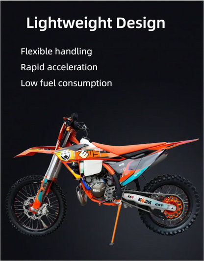 KEWS K23 MT250 250cc moto-cross tout-terrain refroidi à l'eau motos tout-terrain 2 temps avec arbre d'équilibre Motocross Enduro