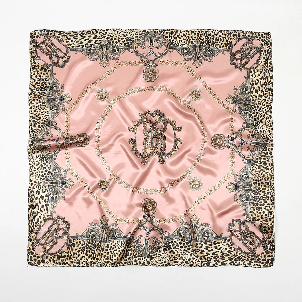 🧣 Foulard Carré Léopard LMLAVEN – Chic, Rock & Multifonction