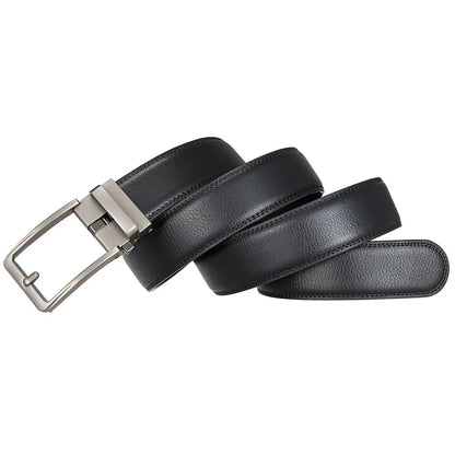 Ceinture de Luxe pour Hommes en Cuir Véritable Designer de Marque Automatique Haute Qualité Taille Élégante pour Jeans