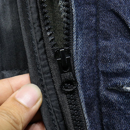 Veste en denim homme WTHINLEE – Hiver, capuche et doublure chaude