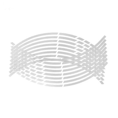 1 ensemble de bandes réfléchissantes de style de voiture, 5 couleurs, autocollants et décalcomanies pour roues de moto et vélo de Motocross, bande réfléchissante pour jante de 17/18 pouces