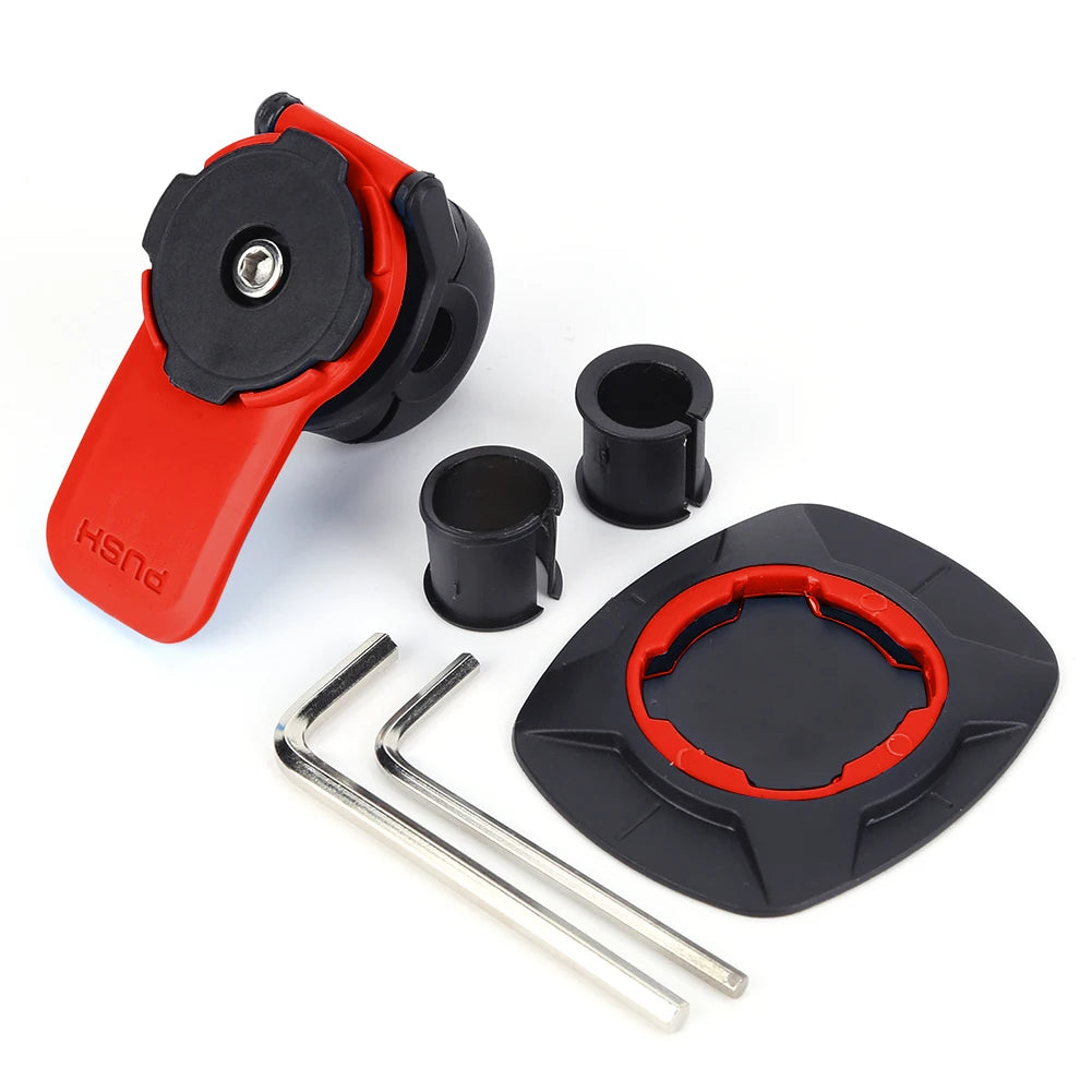 Support Téléphone Vélo Guidon – Amortisseur Antichoc, Universel, Détachable et Facile à Installer (VTT, Moto, Scooter)