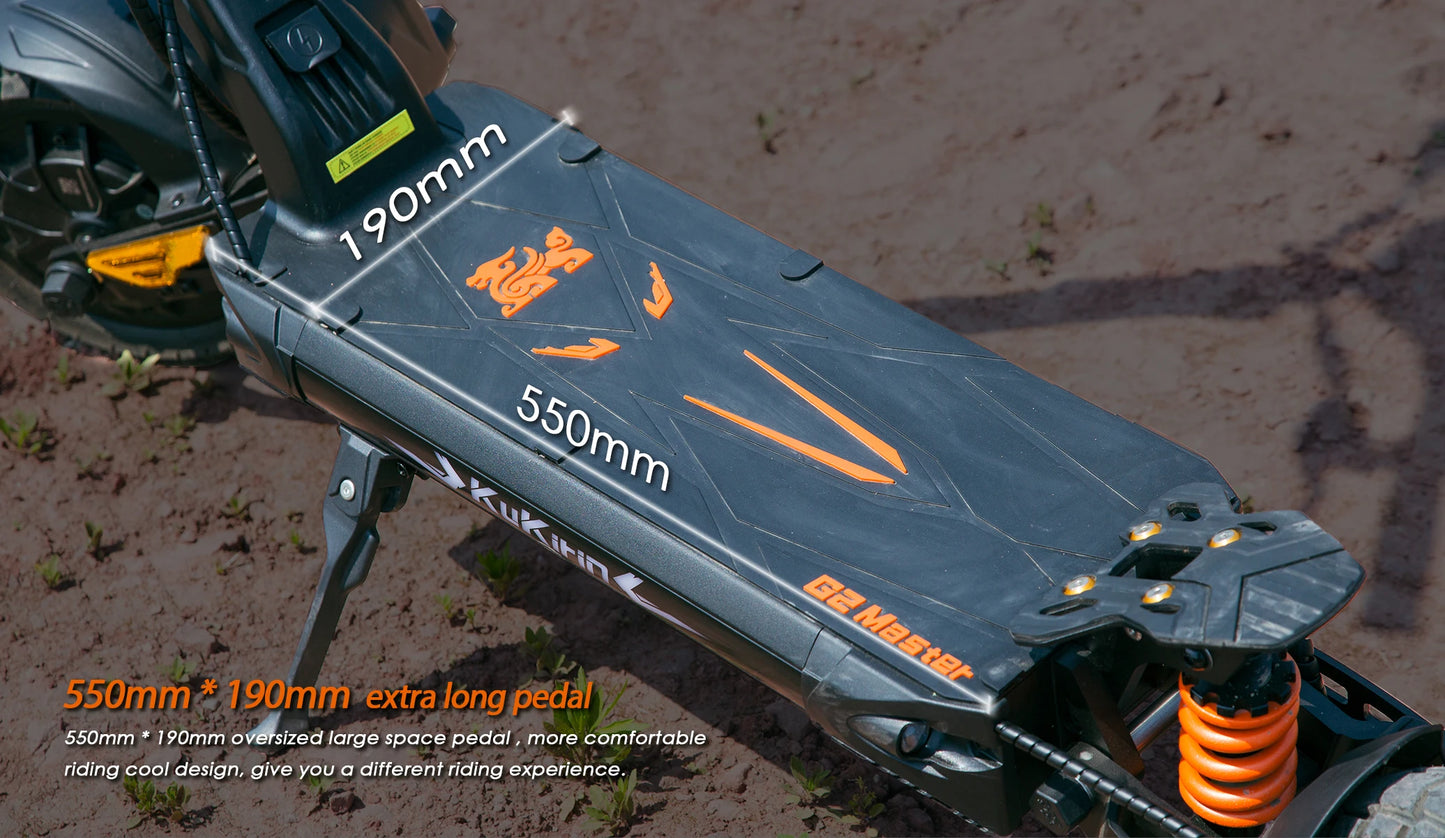 KuKirin G2 Master 2025 – Scooter Électrique Pliable 2400W, 60 km/h, Autonomie 70 km, Pneus 10"
