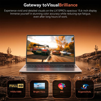 ACEMAGIC ordinateur portable de jeu 15,6" FHD, AMD Ryzen 7 5700U, 16 Go RAM, SSD NVMe 512 Go, Wi-Fi 6, Windows 11, graphiques AMD Radeon, batterie 4800 mAh, parfait pour gaming, travail et divertissement.