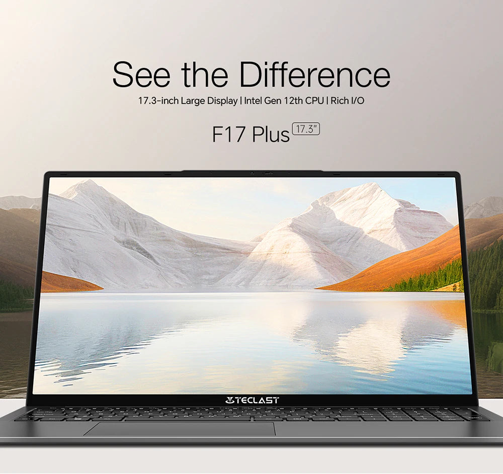 💻 Teclast F17Plus – Ordinateur portable 17.3" IPS, Intel N95, 16GB RAM, 512GB SSD
