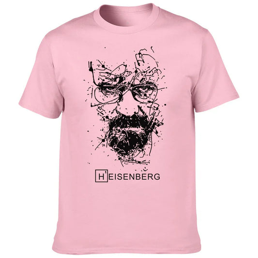 2022 Européen et Américain Créatif Breaking Bad Heisenberg T-shirt Série TV Impression Hommes Rue Mode T-shirt Haut Décontracté