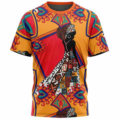 T-shirt Ethnique Tribal Dashiki – Impression 3D Africaine – Unisexe