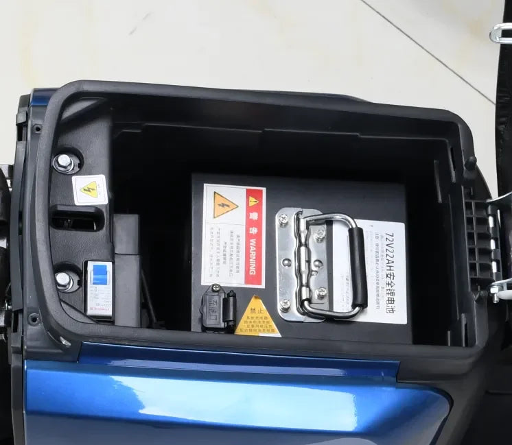 Scooter Électrique 2023 XIEXU – 1500W Puissant, Batterie 72V20Ah, Vitesse Max 65 km/h, Moto pour Adultes