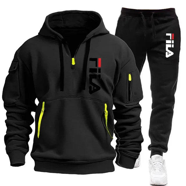 👕 Ensemble Sweat-shirt à Capuche + Pantalon pour Hommes – Automne/Hiver 2025