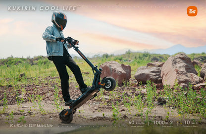 KuKirin G2 Master 2025 – Scooter Électrique Pliable 2400W, 60 km/h, Autonomie 70 km, Pneus 10"