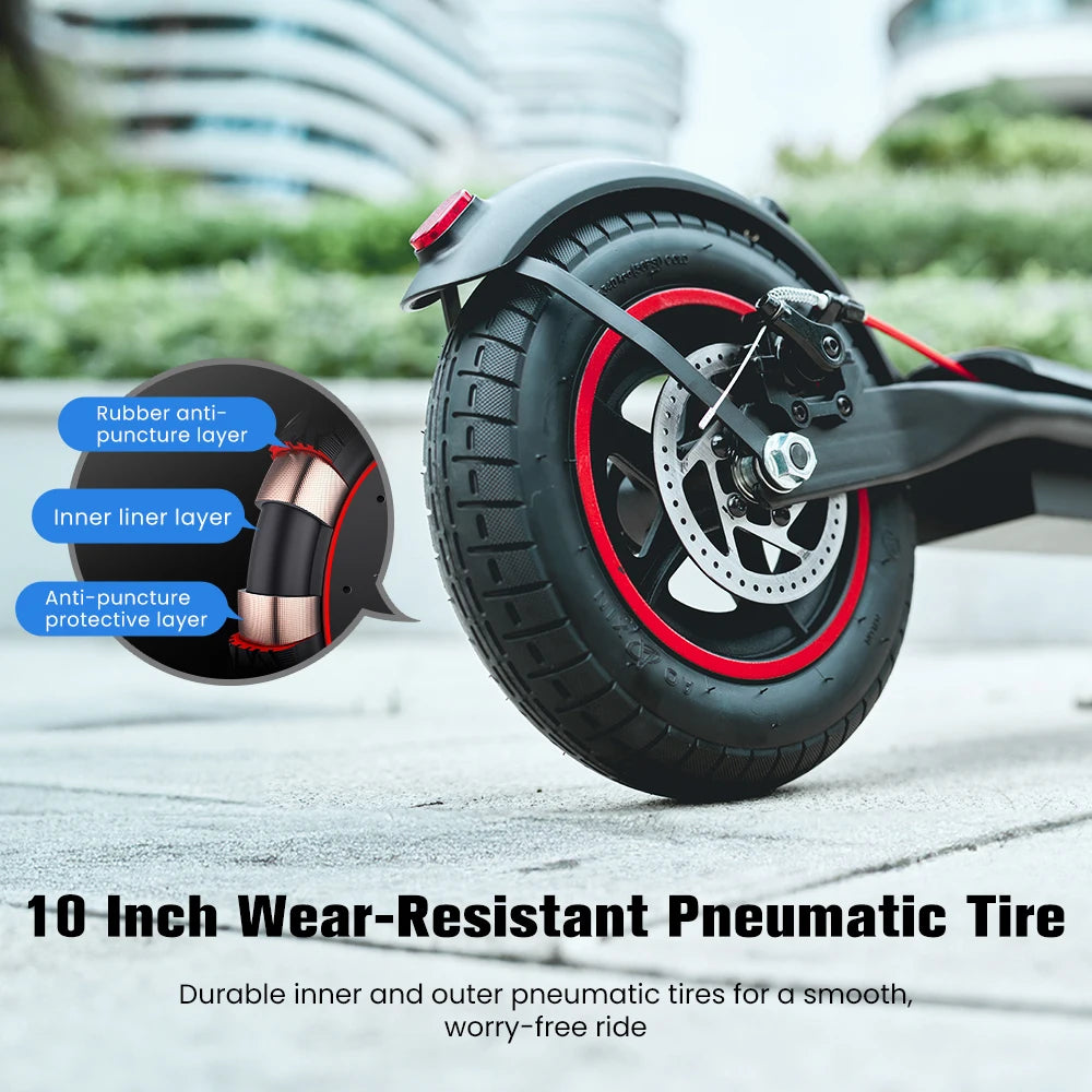 iScooter W6 10 pouces Scooter électrique 500W adulte e-scooter 36V 10.5Ah 35 km/h vitesse Support APP 30km portée ville Scooters électriques