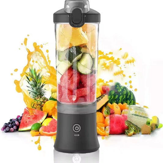 Blender Portable 600 ml – 6 Lames Inox &amp; Recharge USB-C