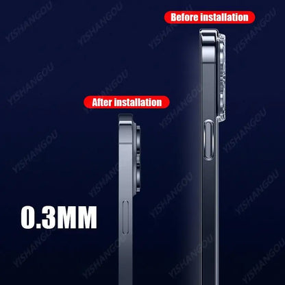 Coque rigide Ultra fine et transparente pour iPhone 15 14 13 12 16 Pro Max 16e 11, coque de téléphone antichoc transparente