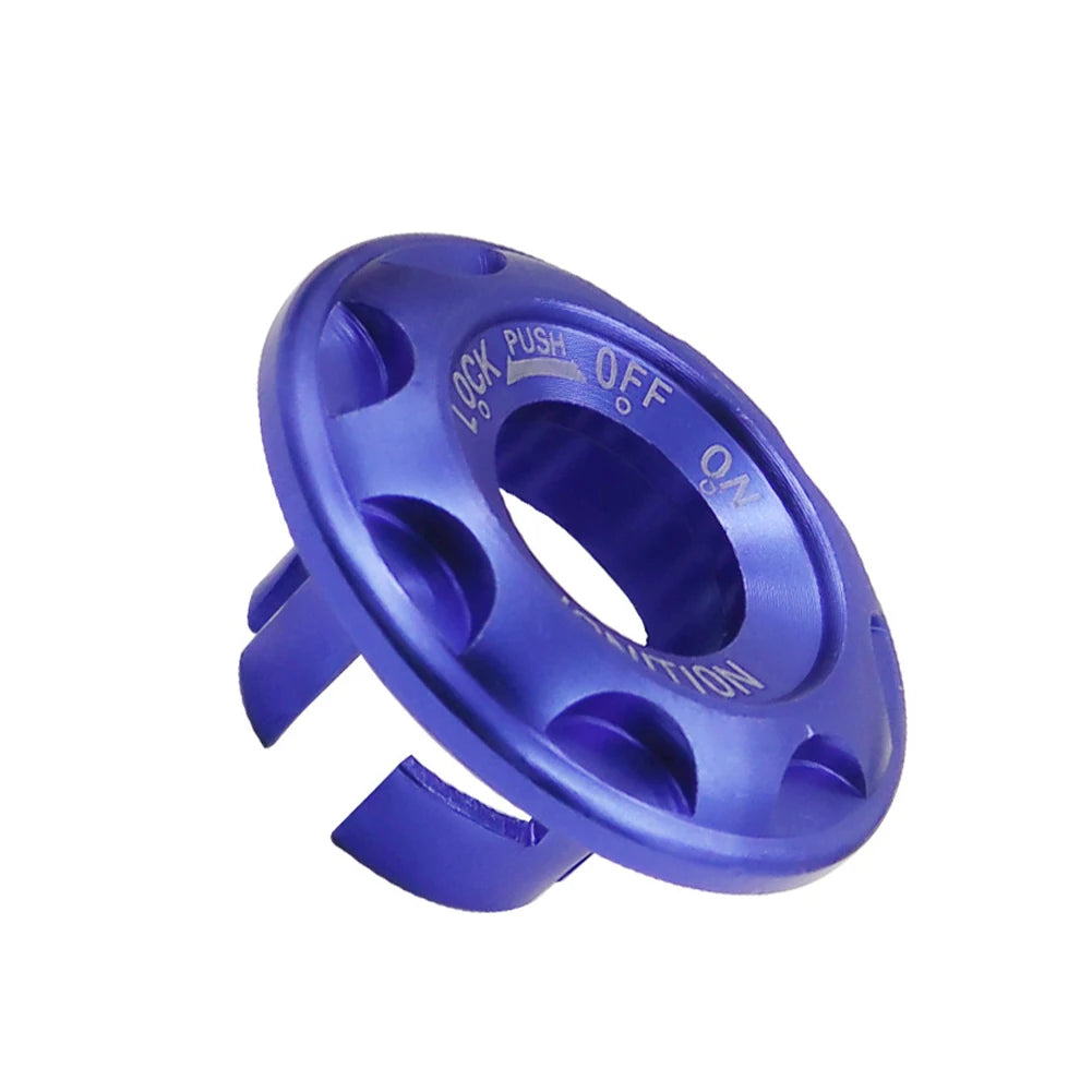 Couvercle de commutateur d'allumage de moto en alliage d'aluminium, couvercle de protection de commutateur à clé, anneau de verrouillage pour Yamaha Fuego JOG ZY100T AVENUE RSZ Vino