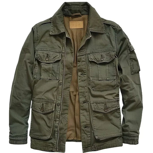 Veste militaire homme M65 – Style militaire, capuche cachée et poches pratiques