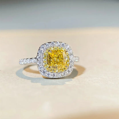 Bague Femme Or Blanc 18K avec Diamants – Certificat CCGTC