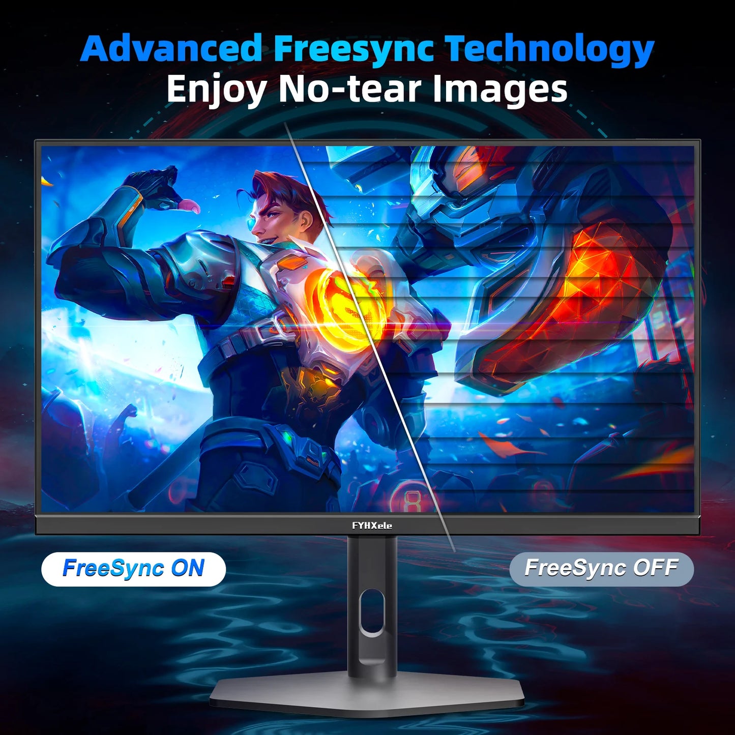 FYHXele 27 pouces 380Hz moniteur de jeu 1080P IPS 0.5ms GTG moniteur d'ordinateur moniteur Vertical réglable prise en charge FreeSync HDR VESA