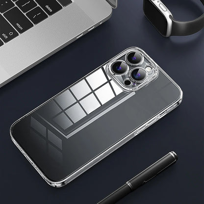 Coque rigide Ultra fine et transparente pour iPhone 15 14 13 12 16 Pro Max 16e 11, coque de téléphone antichoc transparente