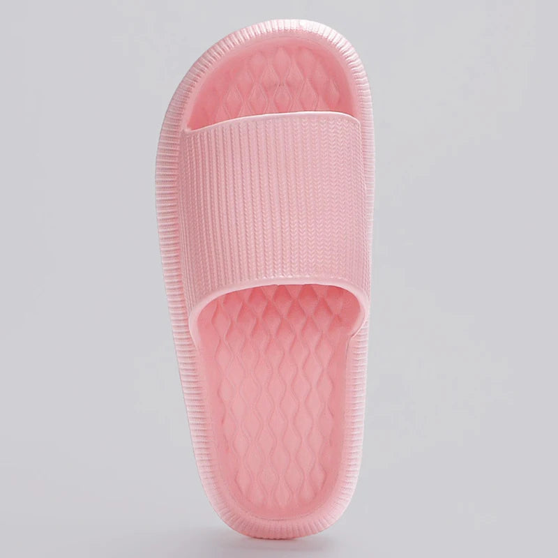 Lucyever 2024 Summer Non-slip Soft Cloud Slippers Women Comfy Eva Thick Platform Slides Woman Couple Bathroom Home Flip Flops 45