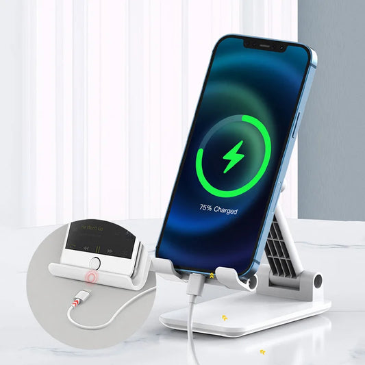 📱 Support de Bureau Pliable Universel – Pour Smartphone et Tablette