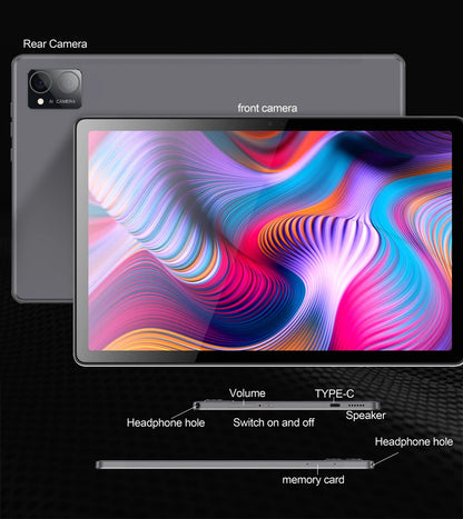Tablette PC BDF d'origine, Android 12, Octa Core, 3G, 4G, Permanence, Internet, WiFi, Internet, BT, Version globale, 8 Go de RAM, 256 Go, Dean, 10,1 pouces