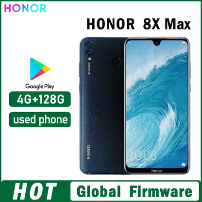 HONOR 8X MAX Smartphone 7.12" 5000mAh Snapdragon 660 Double SIM Caméra 16MP Arrière 8MP