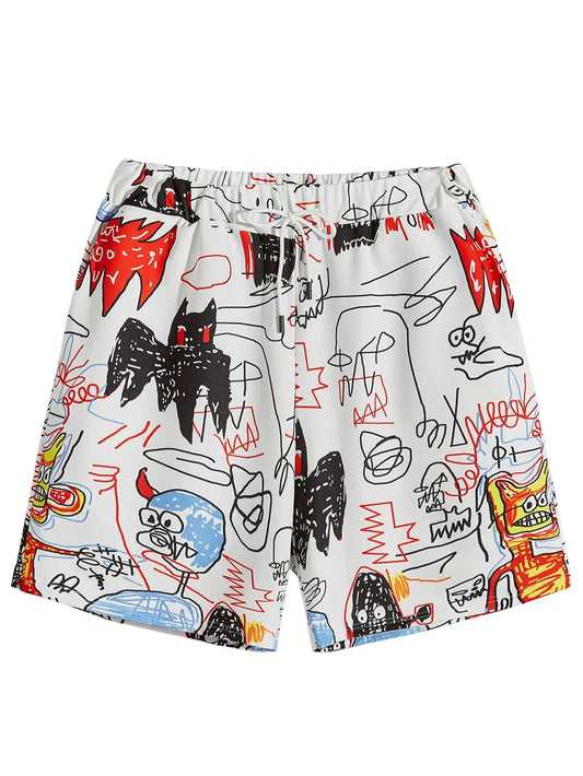 Shorts pour homme au motif totem indien unique.