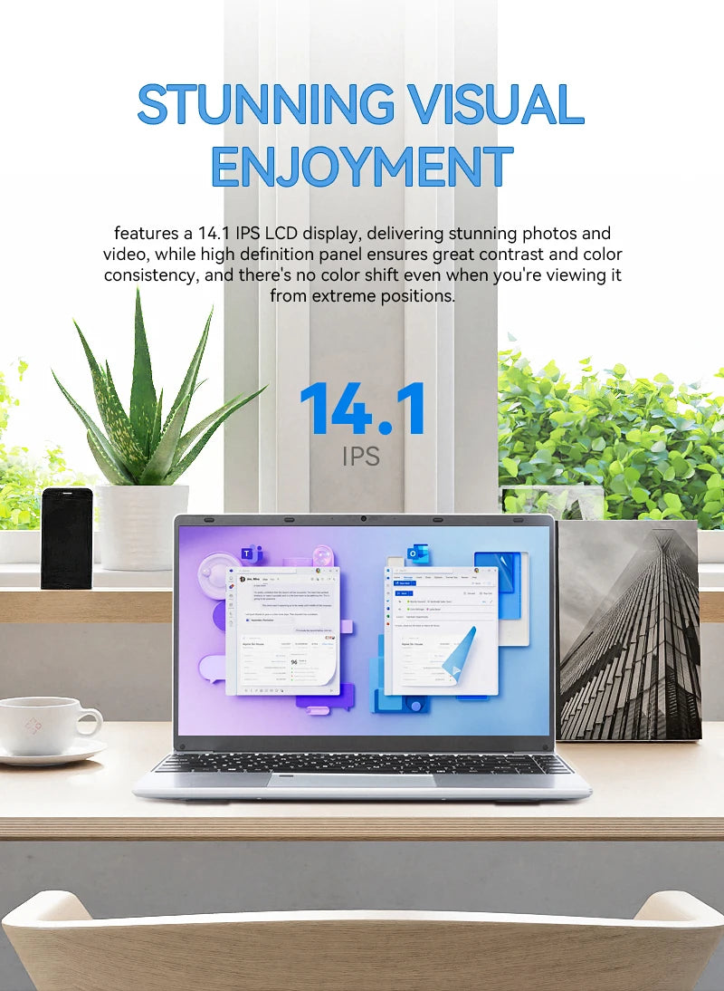 FIREBAT-Ordinateur portable A14, 14.1 ", ultra fin, 16 Go de RAM, 1 To, 1920x1080, empreinte digitale, Intel N5095, ordinateur portable, ordinateur portable, PC, nouveauté