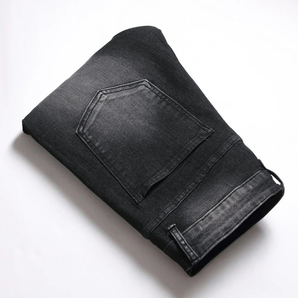 Jeans de Moto pour Hommes - Style Ripped et Distressed