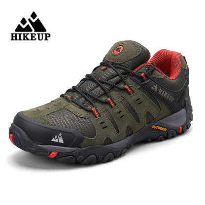 HIKEUP chaussures de randonnée pour hommes chaussures d'extérieur en daim et cuir résistant à l'usure hommes Trekking marche chasse baskets tactiques