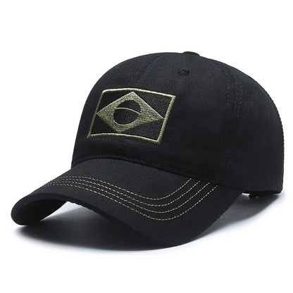 Casquette Baseball Brésil Unisexe Été Protection Solaire Mode Décontractée Golf Airsoft