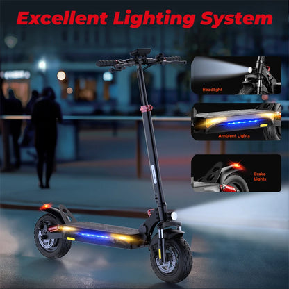 iScooter iX3 – Scooter Électrique Tout-Terrain 800W, 40 km/h, Autonomie 60 km – 10 Pouces