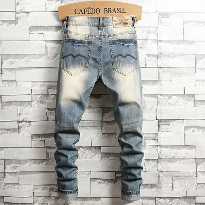 2024 Nouveaux Jeans Rétro Déchirés Slim pour Hommes