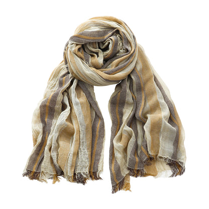 🧣 Écharpe Homme Coton & Lin JJYANJIN – Style Décontracté & Confortable