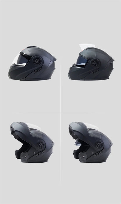 Casque de moto rabattable pour hommes et femmes, sécurité, descente, motocross, course modulaire, visage intégral personnalisé, approuvé par le DOT
