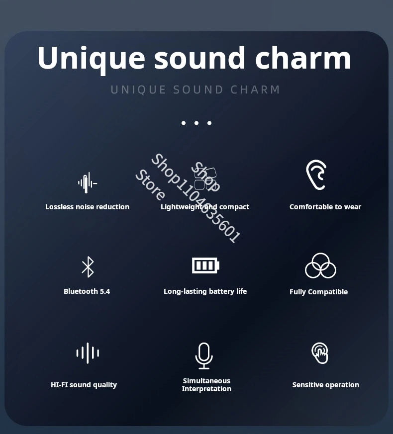 🎧 Sony Casque Traducteur AI – Écouteurs Bluetooth HiFi Stéréo