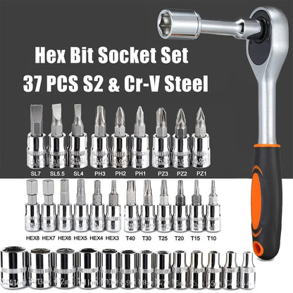 🛠️ Kit d’outils de quincaillerie domestique – Boîte à outils complète multifonction