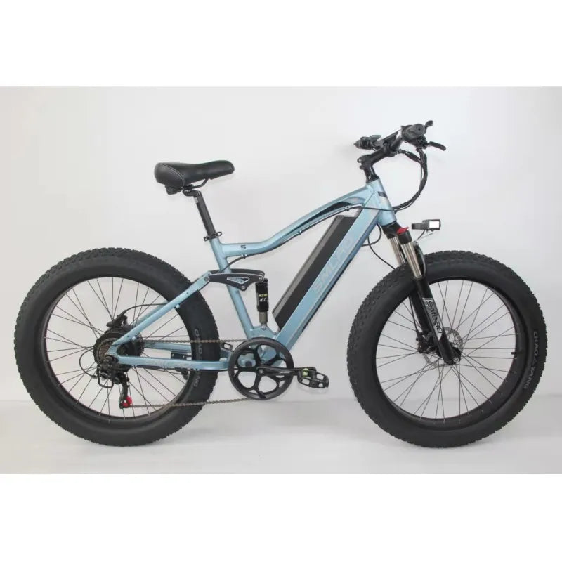 Vélo Électrique D343, 48V, 13Ah, 500W, 26 Pouces, Batterie spatirée, Suspension, Dégradé, Alliage Neige 4.0, Grosse Opathie