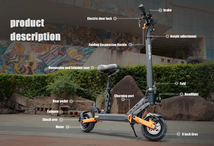 KUKIRIN G2 Pro 2024 Version Adult Electric Scooter 600W Motor 48V 15.6Ah Battery 45km/h Max Speed 55KM Range Adult Scooter
