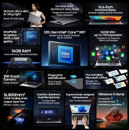 📌 Blackview Acebook 8 – Ordinateur Portable 15.6"