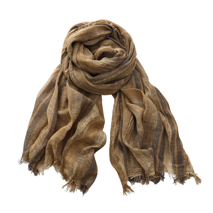 🧣 Écharpe Homme Coton & Lin JJYANJIN – Style Décontracté & Confortable