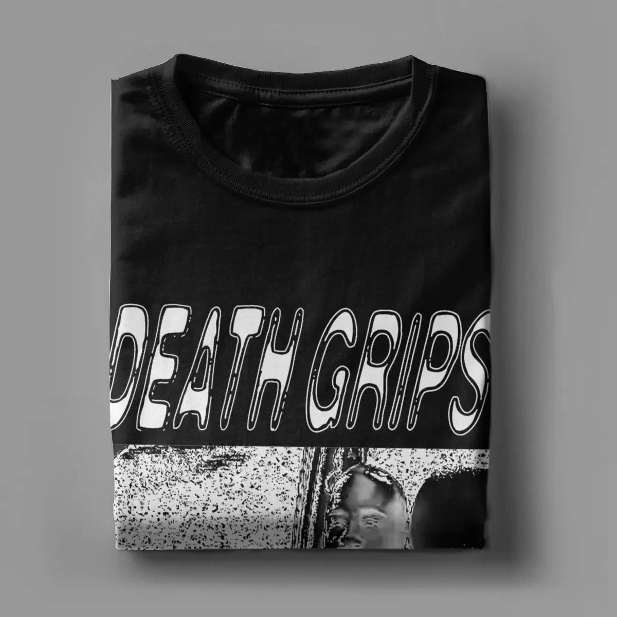 T-shirt Homme Hipster à Poignées de Mort – Coton, Col Rond, Manches Courtes